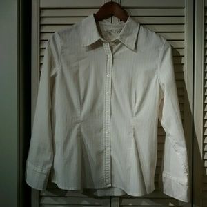 Striped button down dress shirt